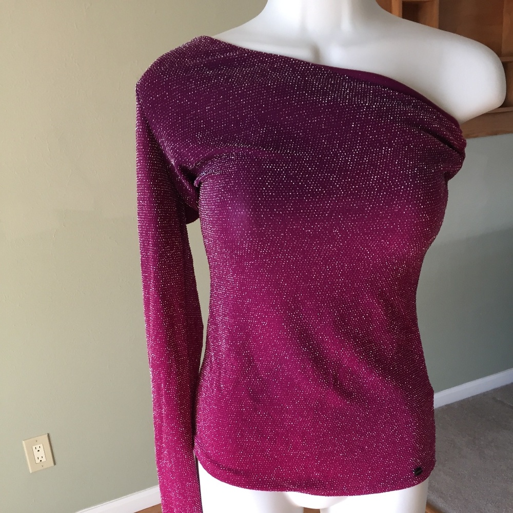 Guess Glitter Top - Size Small